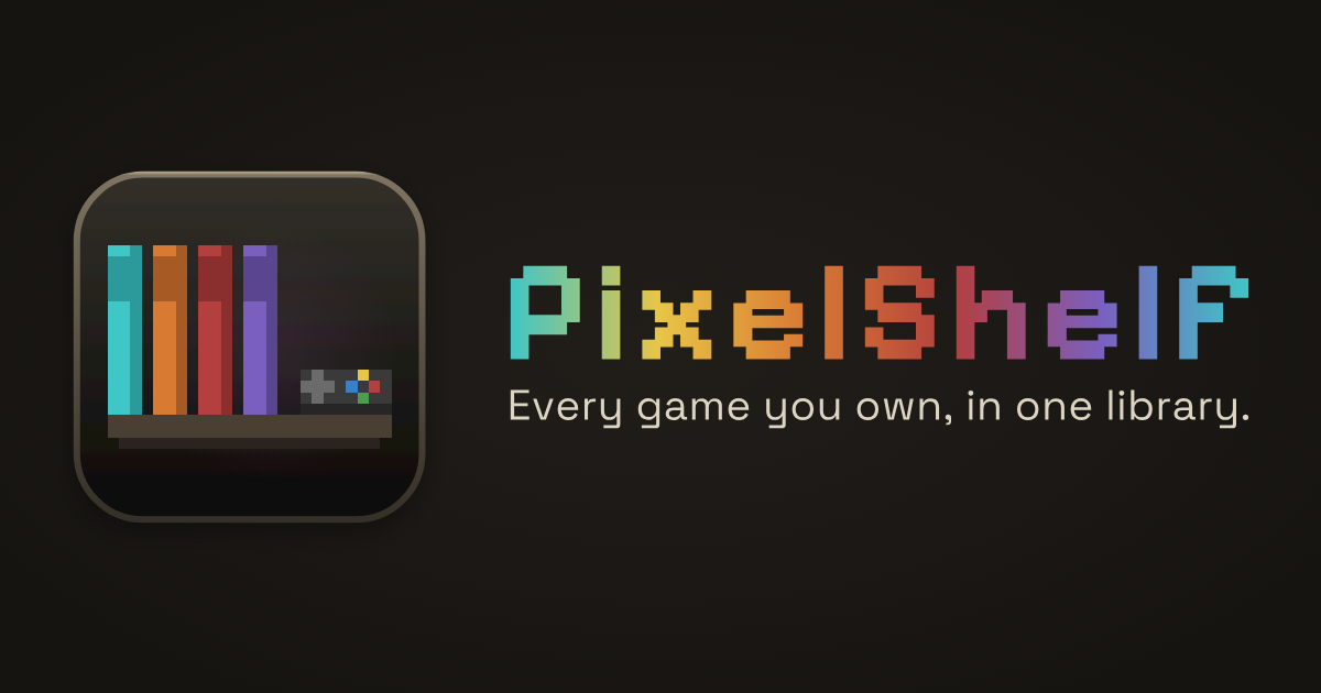 PixelShelf banner for Google Play